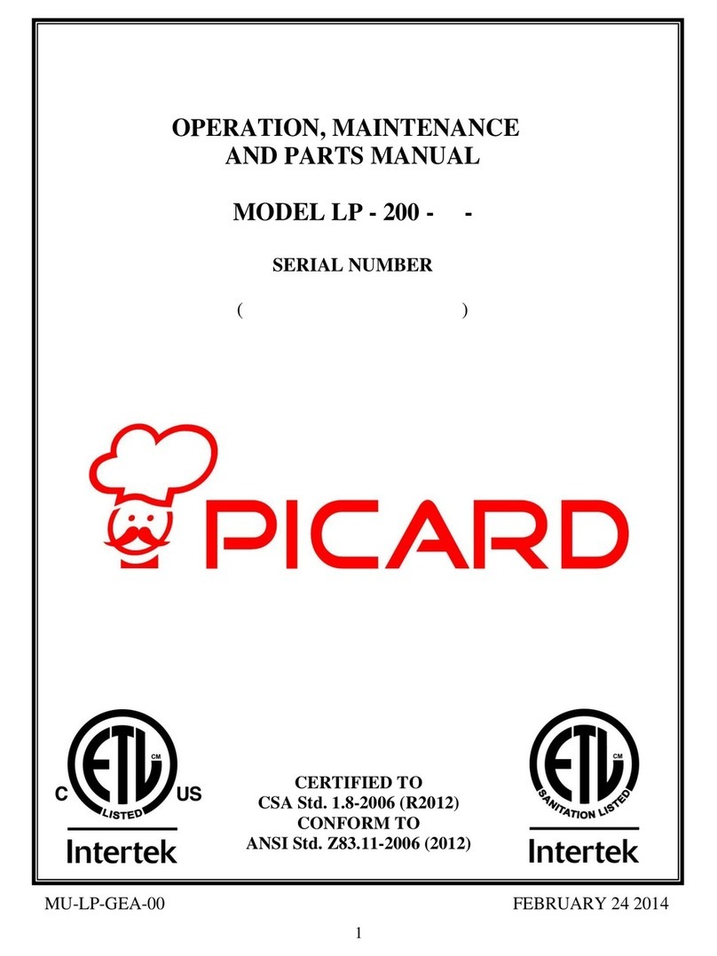 Picard LP - 200 Series Operation, maintenance and parts manual