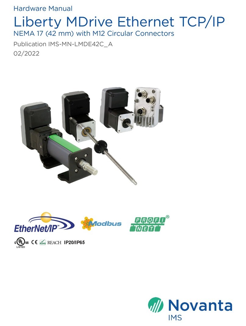 Novanta IMS Liberty MDrive Ethernet TCP/IP Hardware manual