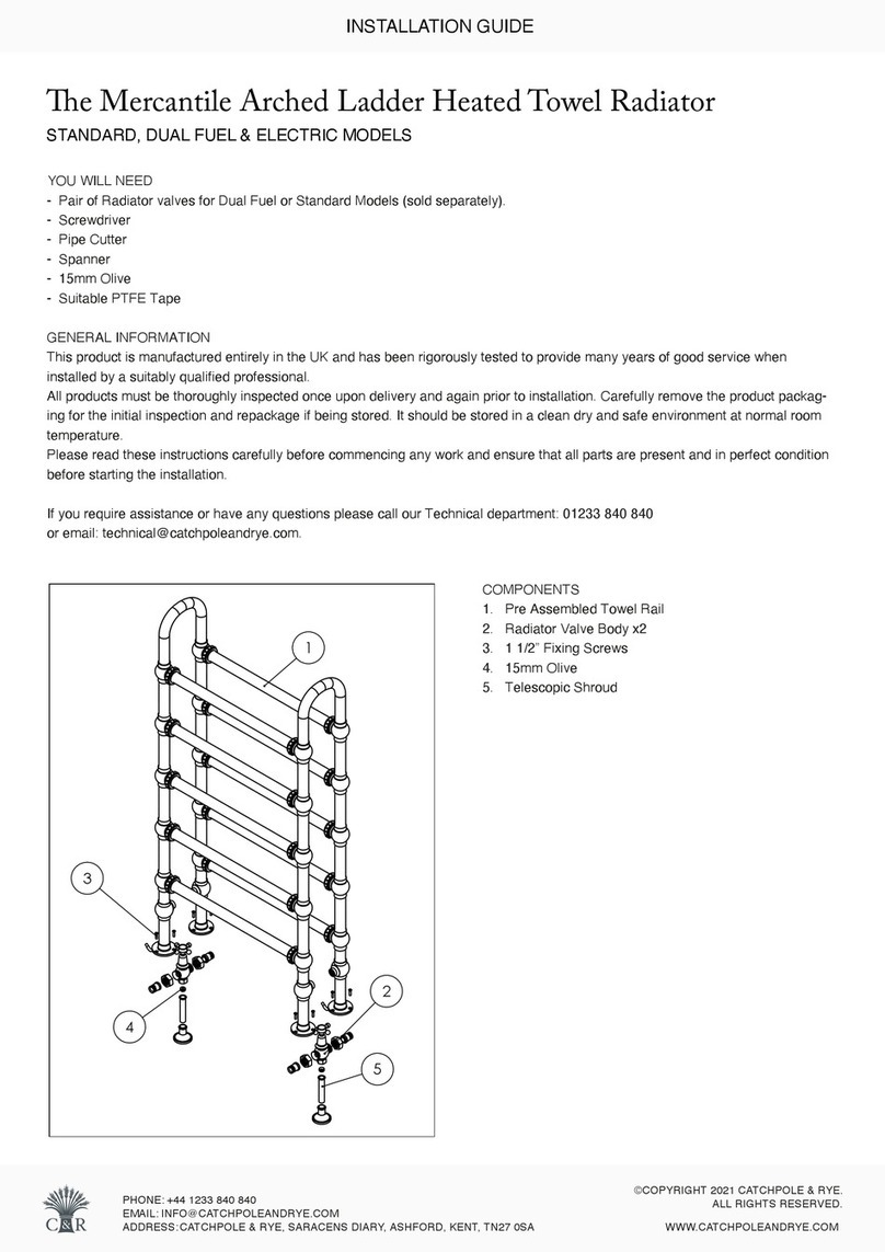 CATCHPOLE & RYE Mercantile Arched Ladder installation guide