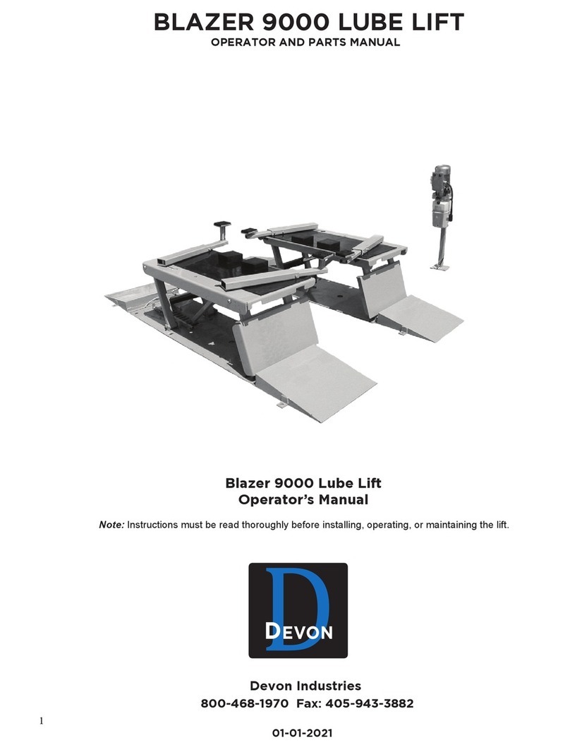 Devon BLAZER 9000 User manual