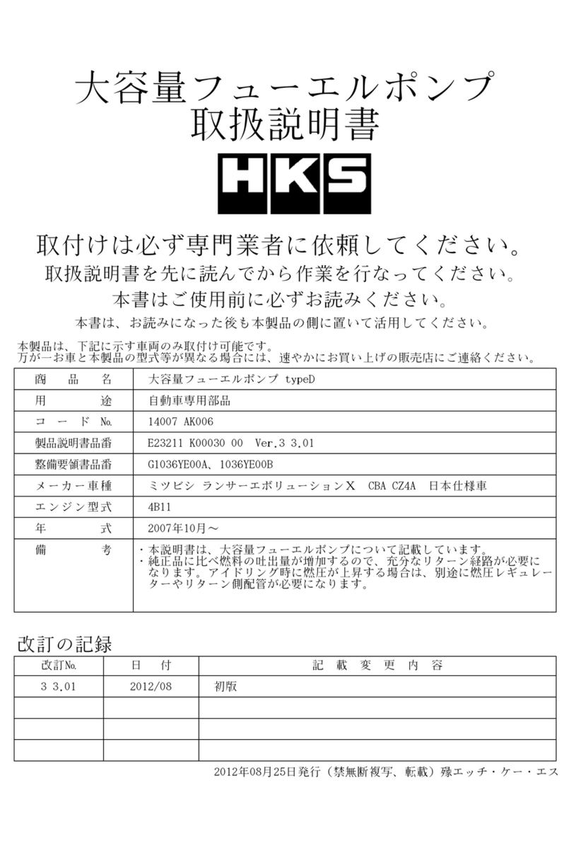 HKS 14007-AK006 User manual