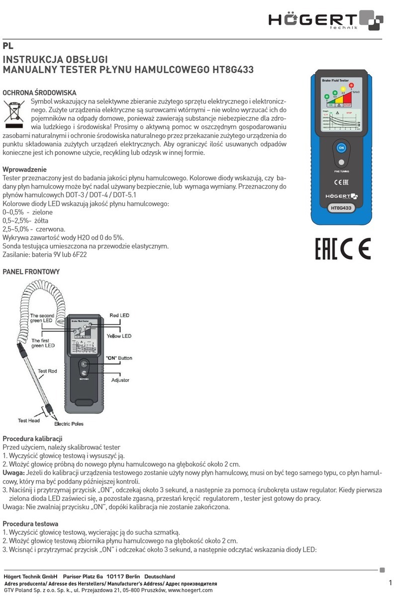 HOGERT HT8G433 User manual