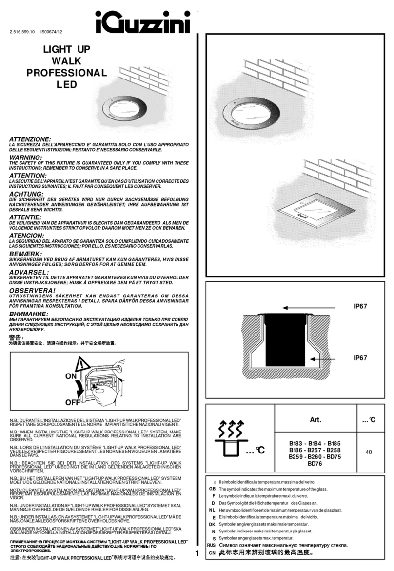 iGuzzini B183 instruction sheet