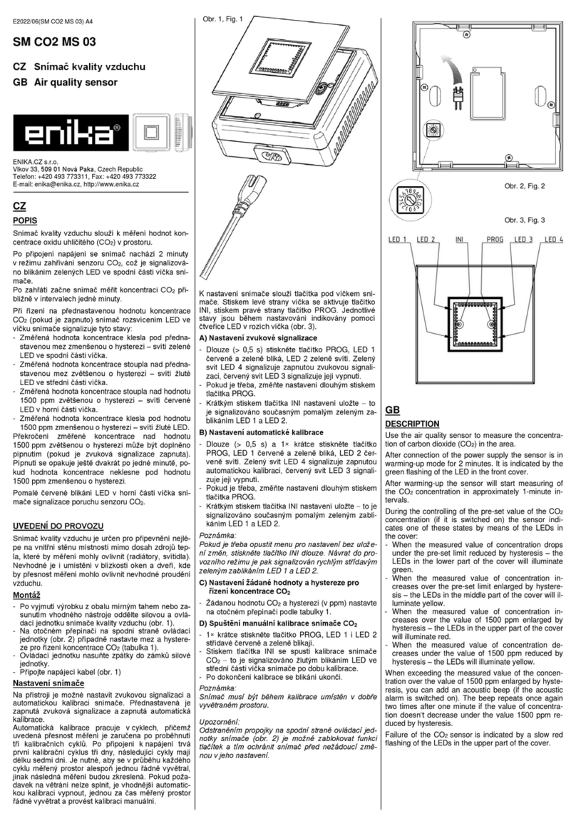 enika SM CO2 MS 03 quick start guide