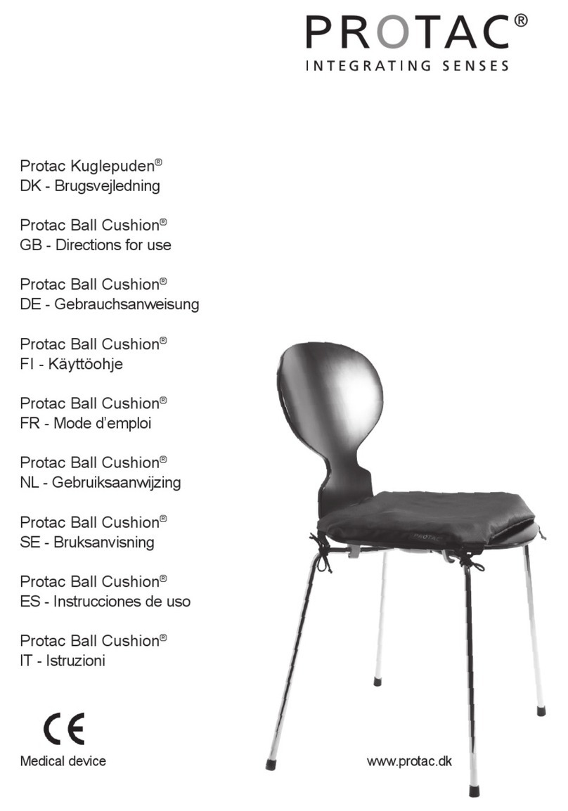 Protac Ball Cushion Directions for use