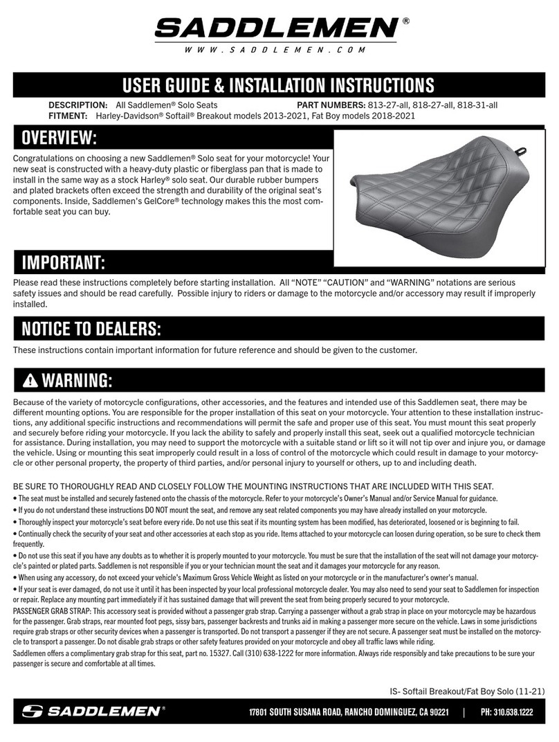 Saddlemen 813-27-all Instruction Manual