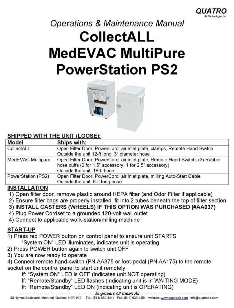 Quatro CollectALL MedEVAC MultiPure PowerStation... Operation & maintenance manual