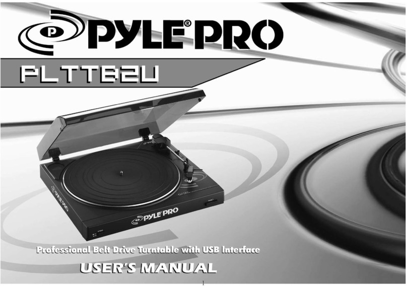 Pyle Pro PLTTB2U User manual