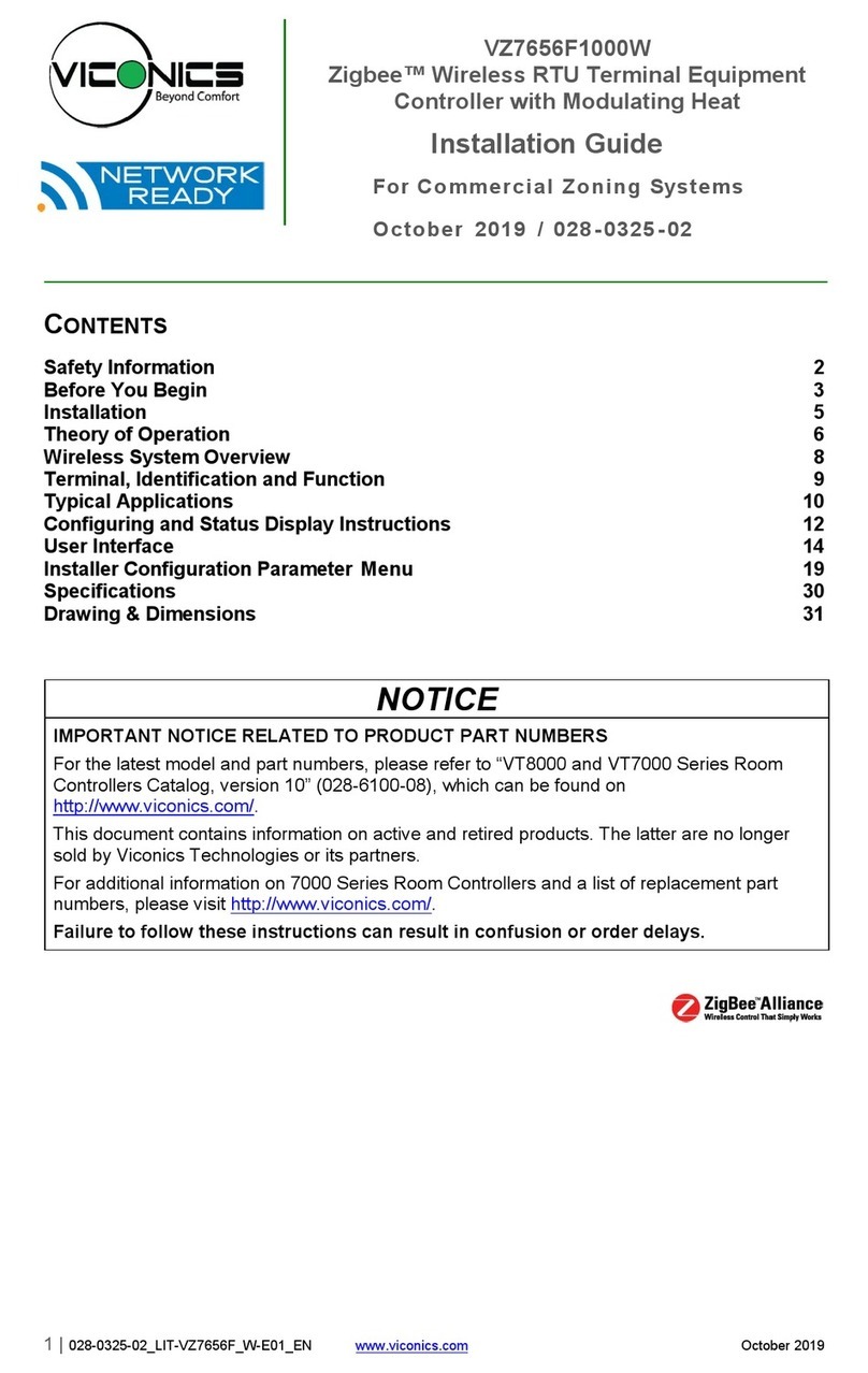 Viconics VZ7656F1000W User manual Viconics VZ7656F1000W User manual