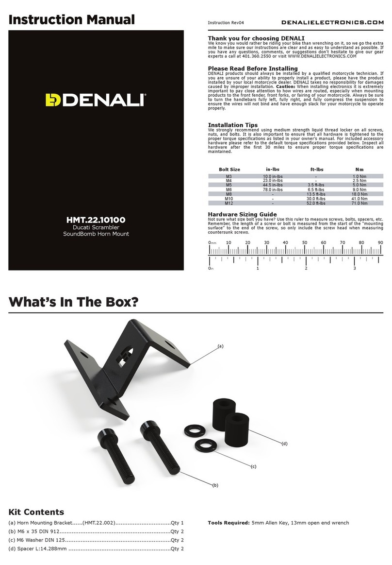 Denali HMT.22.10100 instruction manual