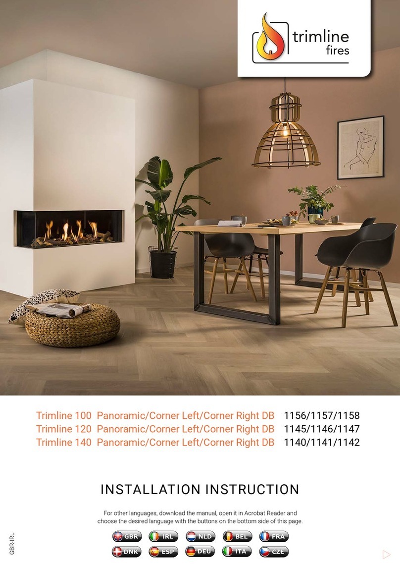 Trimline Fires Trimline 100 Panoramic Installation instruction