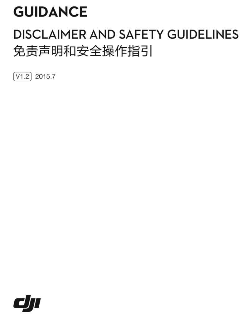 dji GUIDANCE Disclaimer and safety guidelines