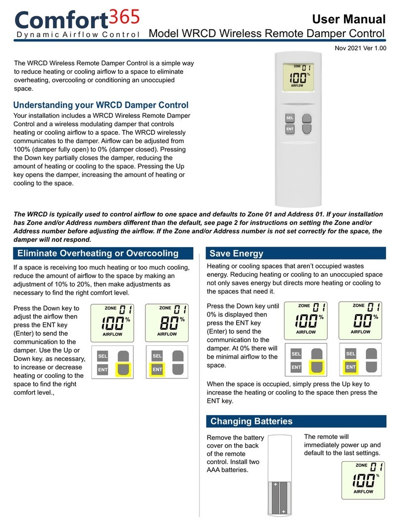 Comfort365 WRCD User manual
