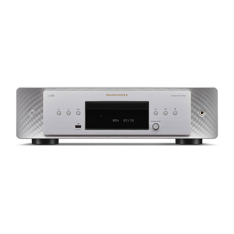 Marantz CD 60 User manual Marantz CD 60 User manual