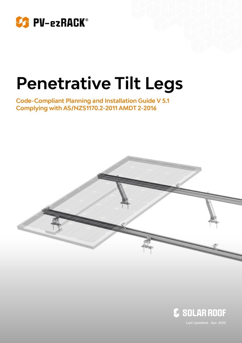 PV-ezRack SolarRoof ER-TL-10/15 installation guide