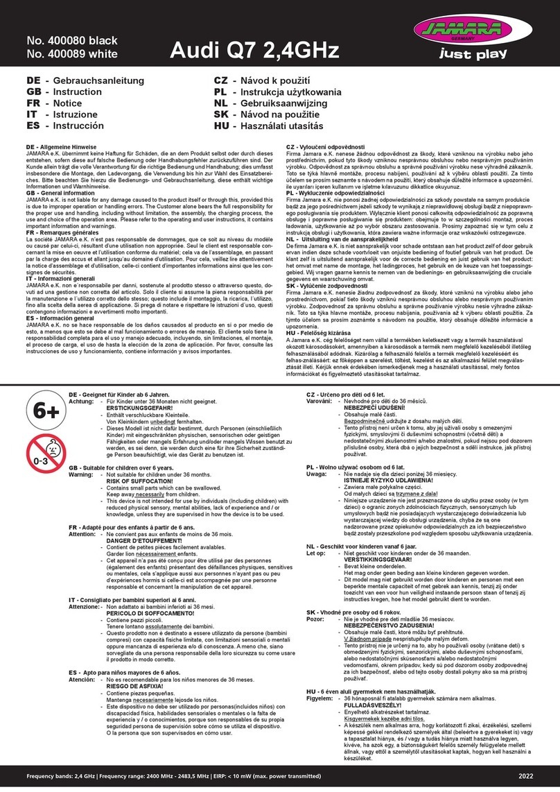 Jamara Audi Q7 instructions