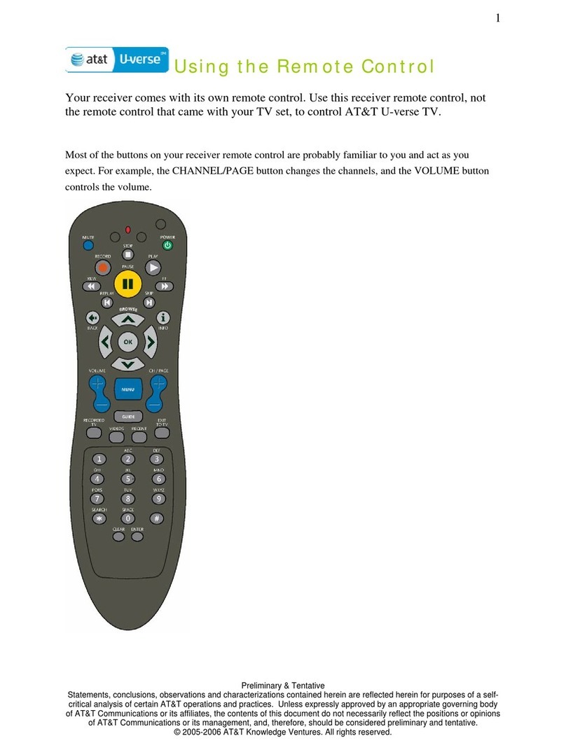 AT&T U-verse TV Using