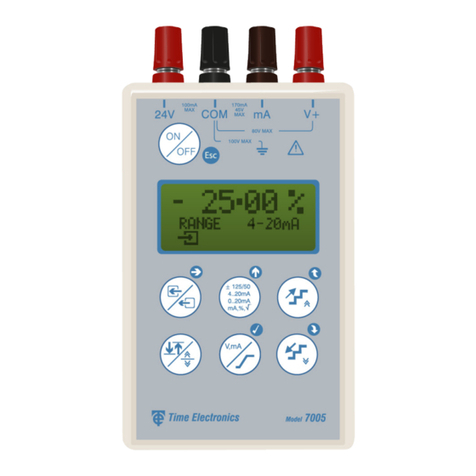Time Electronics 7005 User manual