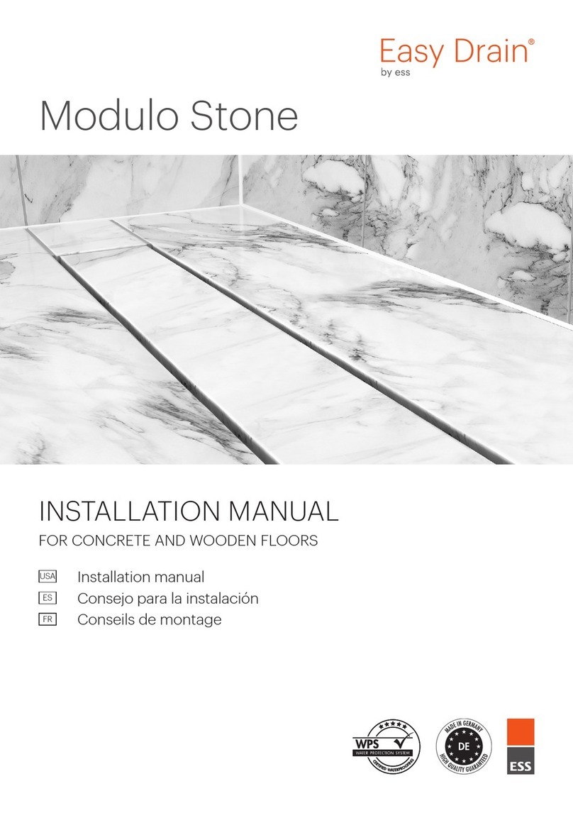 ESS EASY DRAIN Modulo Stone User manual