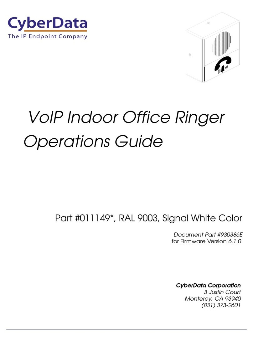 CyberData 011149 Series User manual