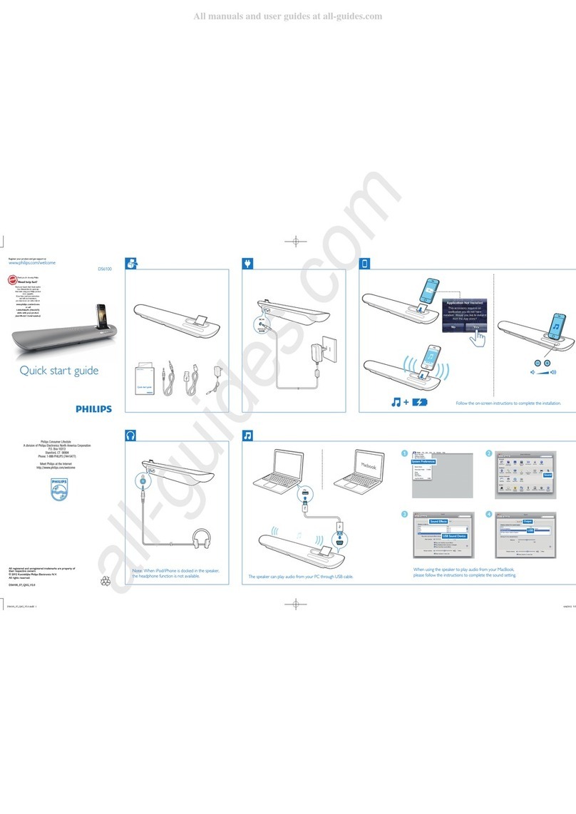 Philips DS6100 quick start guide