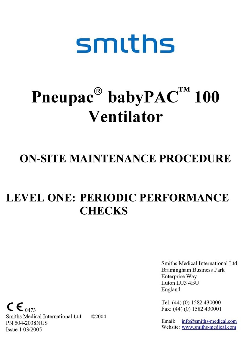 Smiths Pneupac babyPAC 100 manual