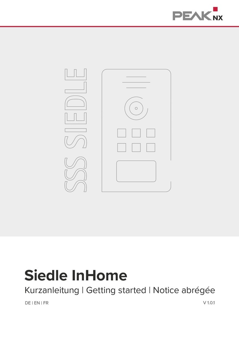 PEAKnx Siedle InHome Getting started