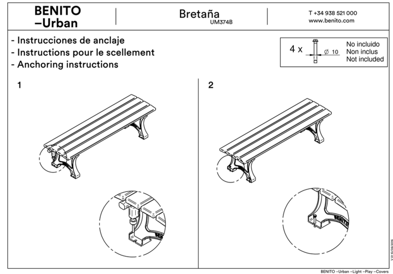 BENITO Urban Bretana UM374B Anchoring instructions