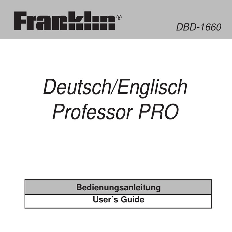 Franklin Professor PRO user guide