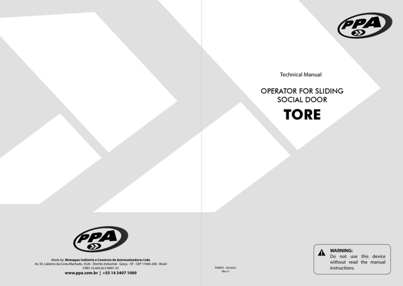 PPA TORE Technical manual