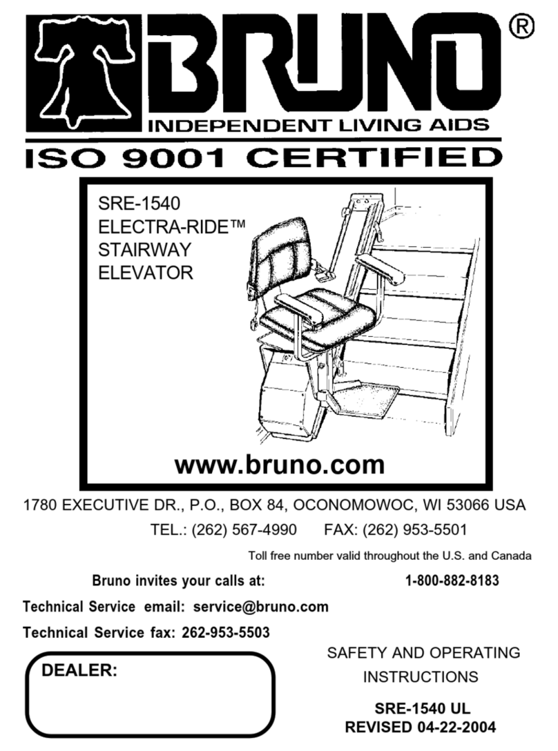 Bruno ELECTRA-RIDE SRE-1540 Safety and operating instructions Bruno ELECTRA-RIDE SRE-1540 Safety and operating instructions
