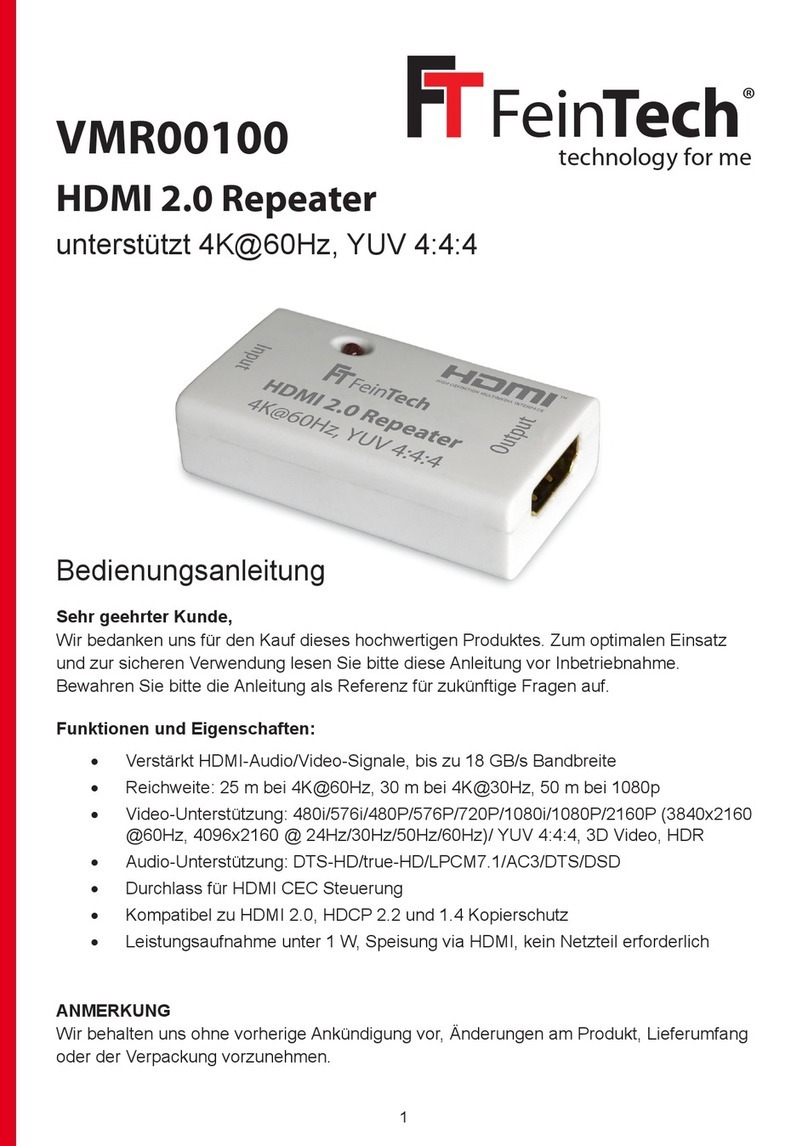 FeinTech VMR00100 manual