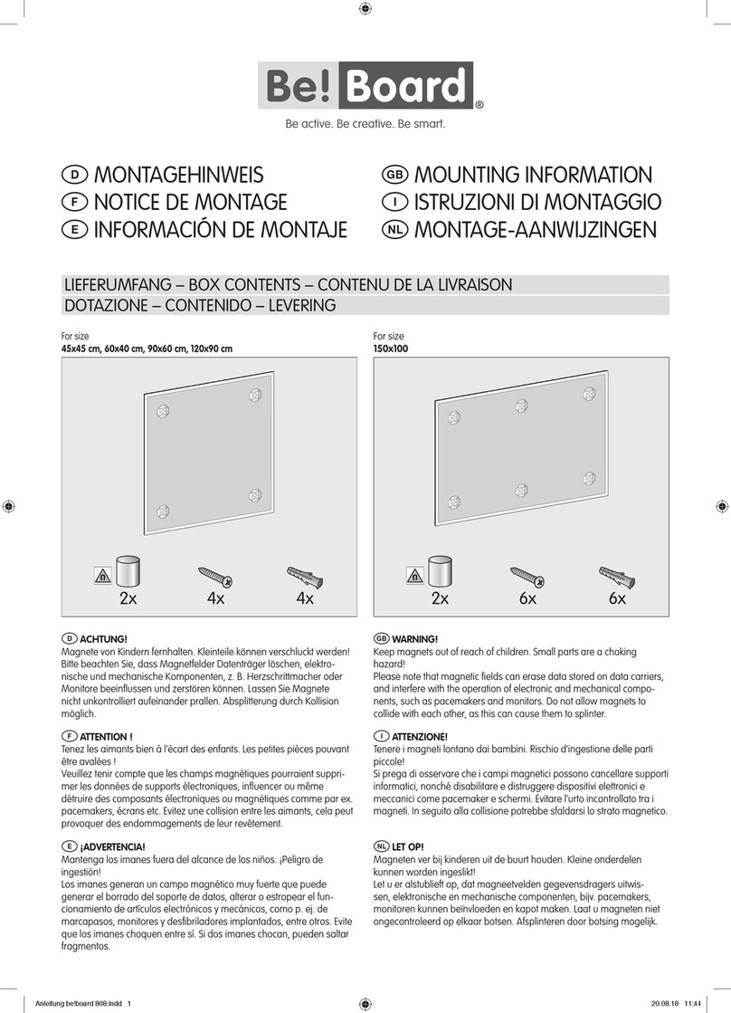 Be!Board B1204 Mounting Information Be!Board B1204 Mounting Information