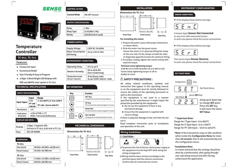 Sense TC-911 quick guide