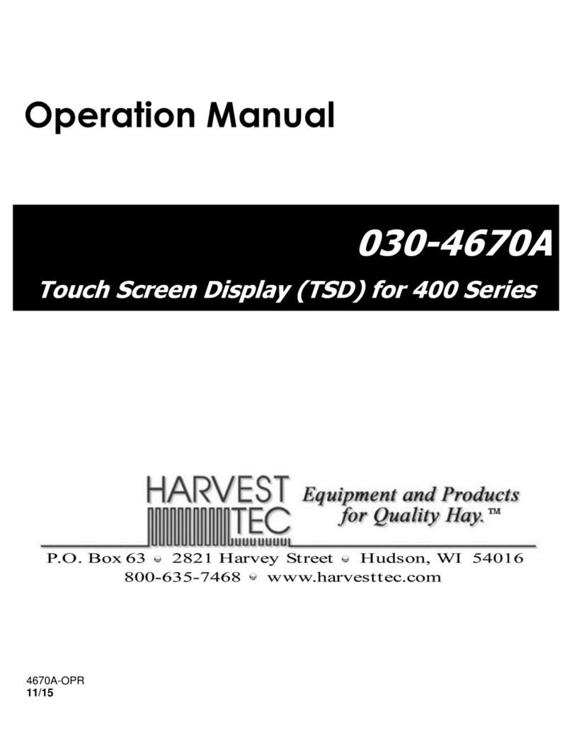 Harvest TEC 030-4670A User manual