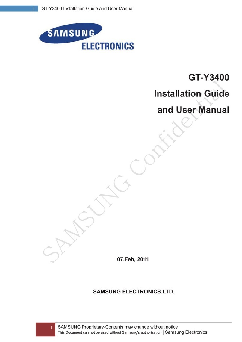Samsung GT-Y3400 Assembly instructions
