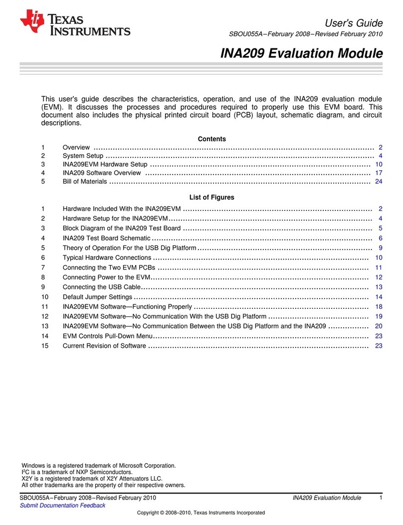 Texas Instruments INA209 User manual
