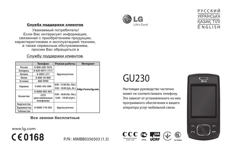 LG GU230 User manual