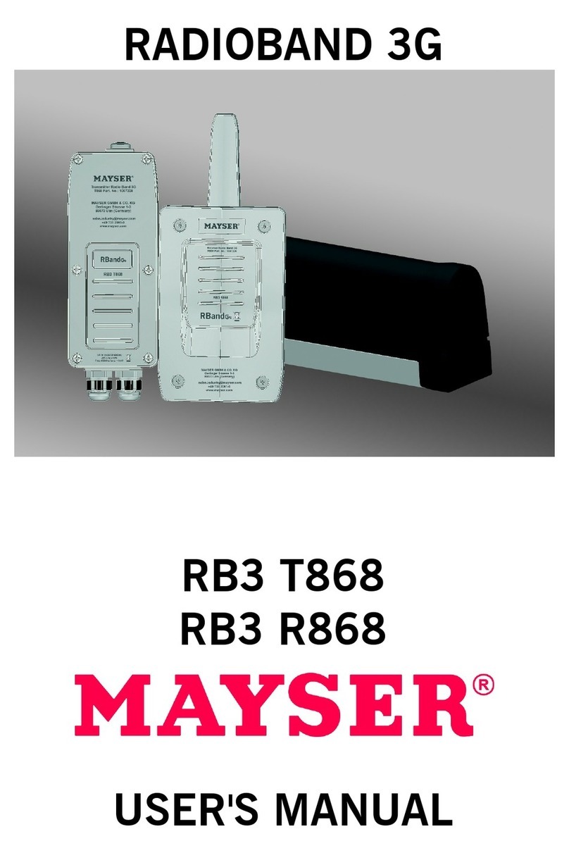 MAYSER RADIOBAND 3G user manual