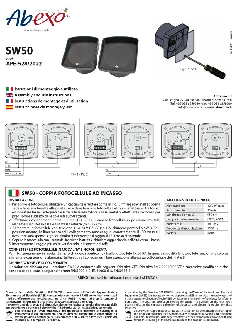 Abexo SW50 Quick setup guide