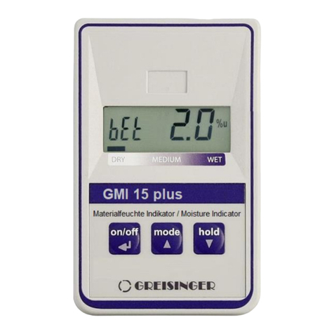 GREISINGER GMI 15 plus User manual
