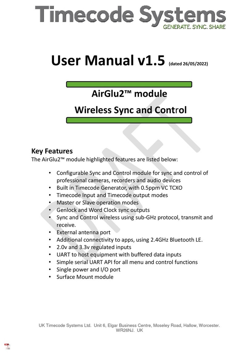 timecode systems AirGlu2 User manual