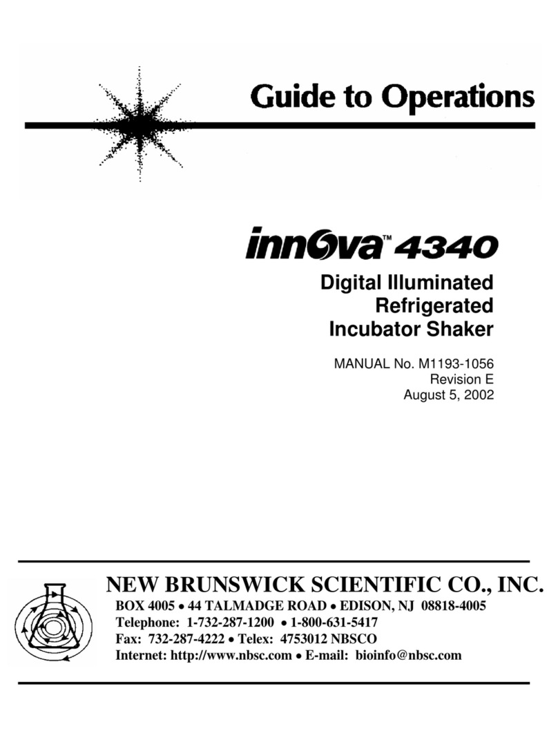 NEW BRUNSWICK SCIENTIFIC innova 4340 User manual NEW BRUNSWICK SCIENTIFIC innova 4340 User manual