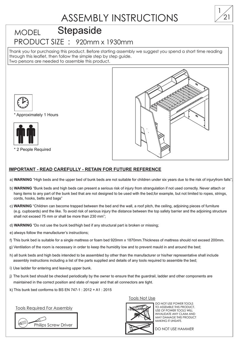Flair Furnishings Stepaside Assembly instructions
