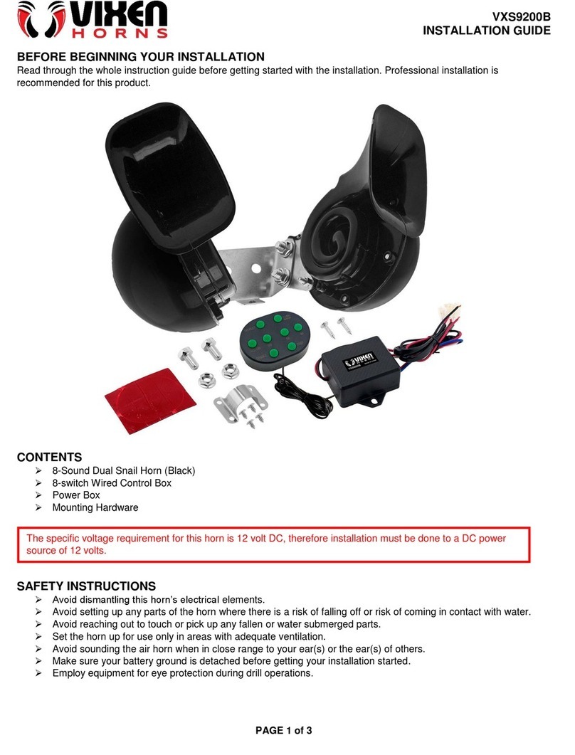 Vixen Horns VXS9200B installation guide
