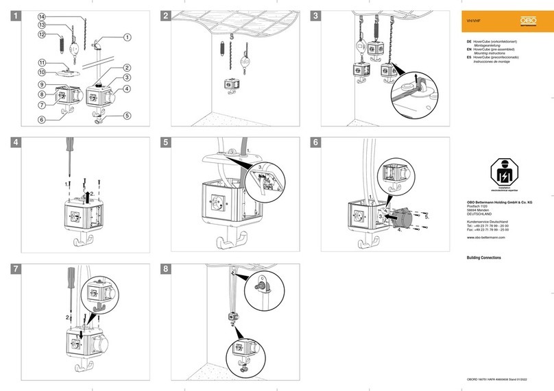 OBO Bettermann HoverCube VH4 Mounting instructions