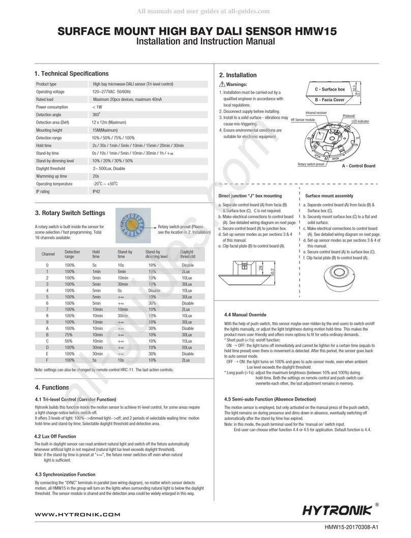 Hytronik HMW15 Quick guide
