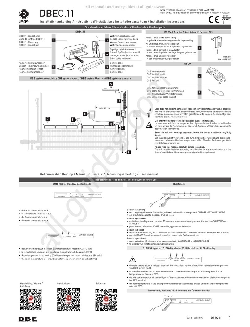Jaga DBEC.11 installation instructions