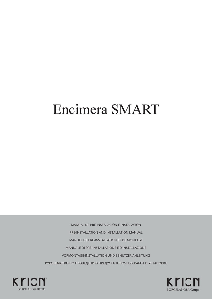 Porcelanosa KRION SMART 100233169 PRE-INSTALLATION AND INSTALLATION MANUAL Porcelanosa KRION SMART 100233169 PRE-INSTALLATION AND INSTALLATION MANUAL
