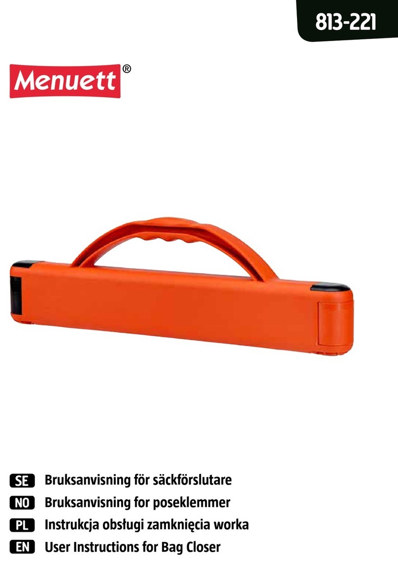 Menuett 813-221 User instructions